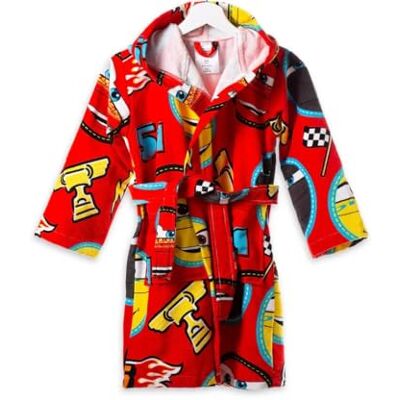 Caleffi Peignoir Enfant en Coton Cars Speed Rouge, Multicolore, 6-8 ans, Unisex Enfants - Publicité Caleffi Peignoir Enfant en Coton Cars Speed Rouge, Multicolore, 6-8 ans, Unisex Enfants - Publicité