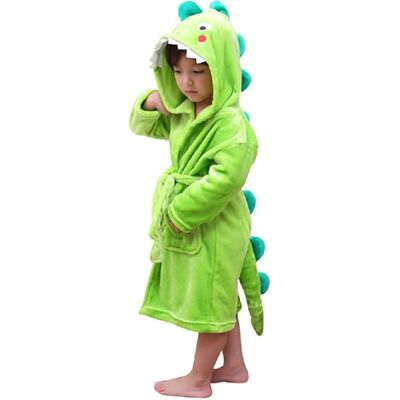 LOLANTA Robe de chambre Tricératops pour enfants, Peignoir polaire à capuche,Vert/Orange/Rose rouge/Bleu/Gris 1-10 ans - Publicité LOLANTA Robe de chambre Tricératops pour enfants, Peignoir polaire à capuche,Vert/Orange/Rose rouge/Bleu/Gris 1-10 ans - Publicité