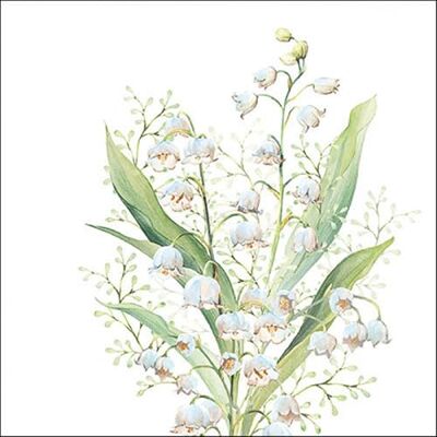 Ambiente Lot de 20 serviettes en papier, 33 x 33 cm, 3 couches, durables et de qualité supérieure, jetables, avec muguet, pour printemps, mariage, anniversaire, jardin, fête des mères, décoration de table - Publicité Ambiente Lot de 20 serviettes en papier, 33 x 33 cm, 3 couches, durables et de qualité supérieure, jetables, avec muguet, pour printemps, mariage, anniversaire, jardin, fête des mères, décoration de table - Publicité