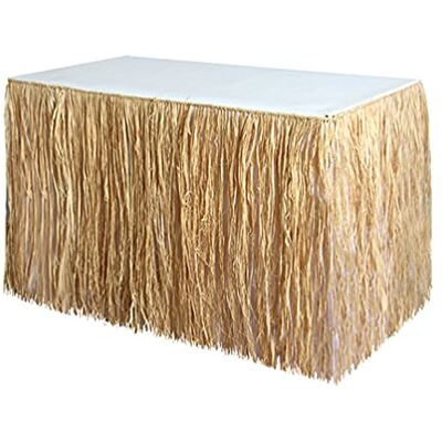 Amosfun Jupe De Table en Raphia pour FêTe, DéCoration De Plage, Jupe De Table HawaïEnne, 275x75cm, Couleur Kaki, Accessoire De FêTe LéGer Et ÉLéGant - Publicité Amosfun Jupe De Table en Raphia pour FêTe, DéCoration De Plage, Jupe De Table HawaïEnne, 275x75cm, Couleur Kaki, Accessoire De FêTe LéGer Et ÉLéGant - Publicité