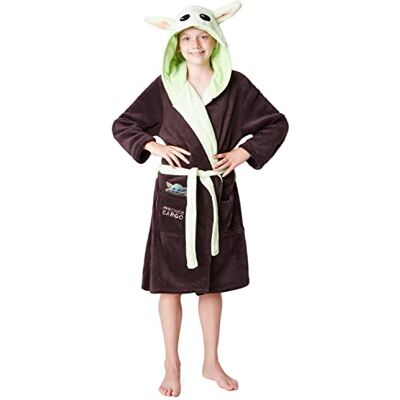 Disney The Mandalorian Robe De Chambre Enfant De La Série The Mandalorian Peignoir en Polaire Douce avec Capuche De Bébé Yoda Taille Unisexe Garcon Ou Fille 4-14 Ans - Publicité Disney The Mandalorian Robe De Chambre Enfant De La Série The Mandalorian Peignoir en Polaire Douce avec Capuche De Bébé Yoda Taille Unisexe Garcon Ou Fille 4-14 Ans - Publicité