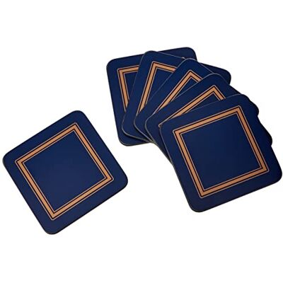 Portmeirion Pimpernel Classic Midnight Lot de 6 Dessous de Verre - Publicité Portmeirion Pimpernel Classic Midnight Lot de 6 Dessous de Verre - Publicité