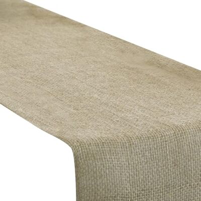 Unique - Chemin de Table en Toile de Jute-1,82 m-1 Pièce (Lot de 1), Uni, 28718, Brown, 5.9' - Publicité Unique - Chemin de Table en Toile de Jute-1,82 m-1 Pièce (Lot de 1), Uni, 28718, Brown, 5.9' - Publicité