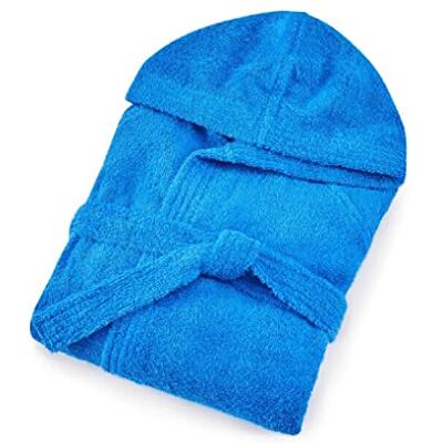 Bassetti Time Peignoir éponge à capuche homme femme 360 g/m², bleu ciel, M - Publicité Bassetti Time Peignoir éponge à capuche homme femme 360 g/m², bleu ciel, M - Publicité