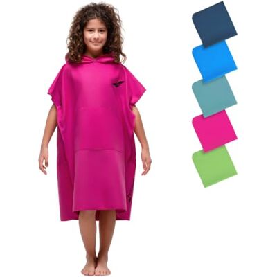 Fit-Flip Poncho de Plage Microfibre Enfants pour se Changer - Publicité Fit-Flip Poncho de Plage Microfibre Enfants pour se Changer - Publicité