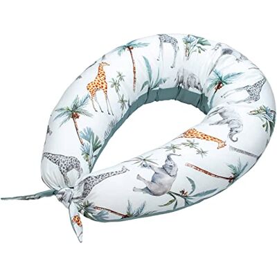 Sevira Kids Coussin de maternité et d'allaitement + Housse, Safari 160 x 25 cm Made in France - Publicité Sevira Kids Coussin de maternité et d'allaitement + Housse, Safari 160 x 25 cm Made in France - Publicité