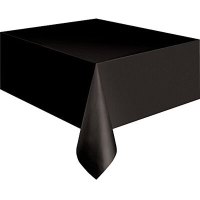 Unique Party Nappe en Plastique Noir, 274,3 x 137,2 cm - Publicité Unique Party Nappe en Plastique Noir, 274,3 x 137,2 cm - Publicité