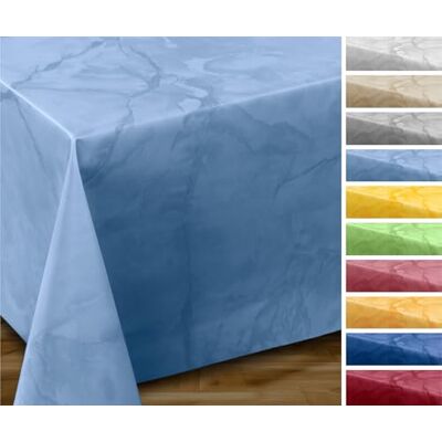 BEAUTEX OVAL ROUND ECKIG, nappe de jardin en toile cirée, taille et motif au choix, Plastique, bleu clair, Eckig 140x260 cm - Publicité BEAUTEX OVAL ROUND ECKIG, nappe de jardin en toile cirée, taille et motif au choix, Plastique, bleu clair, Eckig 140x260 cm - Publicité