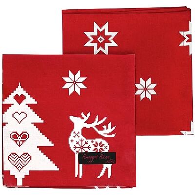Serviettes de Noël Ragged Rose Natalie - Thème de Noël - Publicité Serviettes de Noël Ragged Rose Natalie - Thème de Noël - Publicité