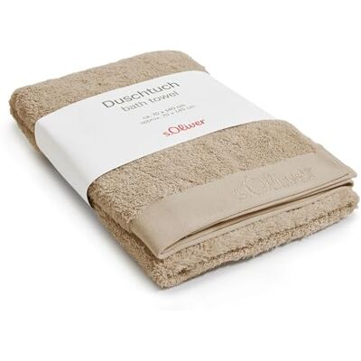 s.Oliver Serviette d'invité 30 x 50 cm – 100 % coton, 600 g/m², douce et absorbante, serviette d'invité beige foncé - Publicité s.Oliver Serviette d'invité 30 x 50 cm – 100 % coton, 600 g/m², douce et absorbante, serviette d'invité beige foncé - Publicité