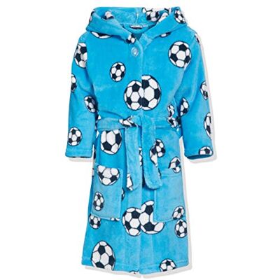 Playshoes Peignoir de Bain en Polaire Football, 122-128, bleu - Publicité Playshoes Peignoir de Bain en Polaire Football, 122-128, bleu - Publicité