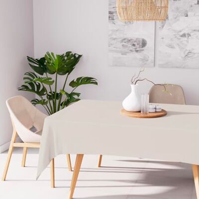 Soleil d'ocre , Alix Nappe 140x200 cm, Lin, Polyester déperlant - Publicité Soleil d'ocre , Alix Nappe 140x200 cm, Lin, Polyester déperlant - Publicité