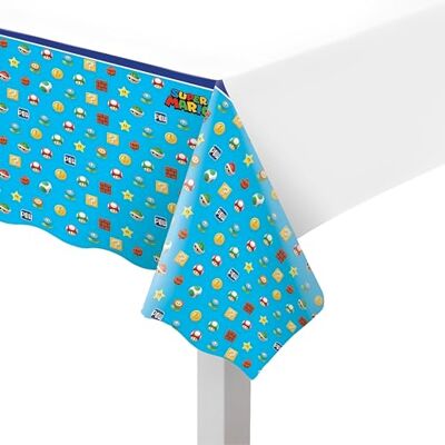 amscan (PKT) Nappe en Plastique Super Mario 1,37 m x 2,43 m - Publicité amscan (PKT) Nappe en Plastique Super Mario 1,37 m x 2,43 m - Publicité