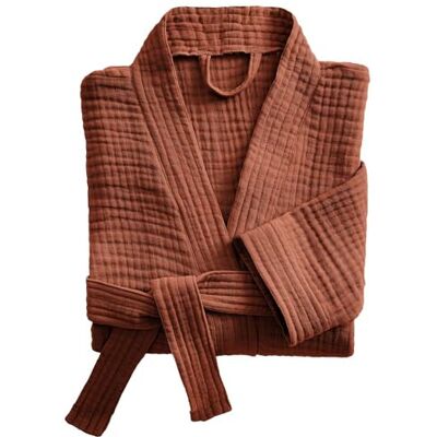 Housse De Rêve - Peignoir De Bain - Terracotta - L/XL - Bathrobe - Publicité Housse De Rêve - Peignoir De Bain - Terracotta - L/XL - Bathrobe - Publicité