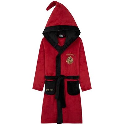 Harry Potter Peignoir Polaire avec Capuche Fille Cadeau Robe de Chambre Enfant(Rouge/Noir, 13-14 Ans) - Publicité Harry Potter Peignoir Polaire avec Capuche Fille Cadeau Robe de Chambre Enfant(Rouge/Noir, 13-14 Ans) - Publicité