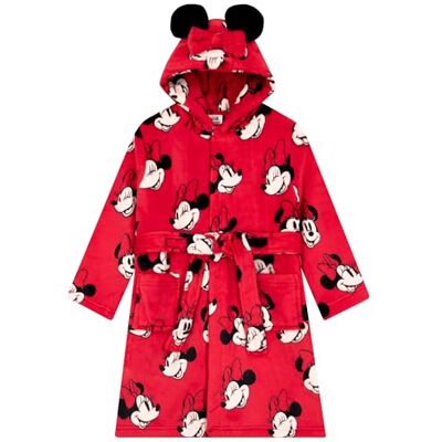 Disney Peignoir Fille Minnie Mouse, Robe De Chambre Enfant Avec Oreilles 3D, Peignoir De Bain Enfant - Publicité Disney Peignoir Fille Minnie Mouse, Robe De Chambre Enfant Avec Oreilles 3D, Peignoir De Bain Enfant - Publicité