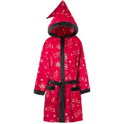 Harry Potter Peignoir de nuit pour enfants Peignoir de bain pour enfants Peignoir de bain Gryffindor Produit officiel, Rouge, 12-13 ans - Publicité Harry Potter Peignoir de nuit pour enfants Peignoir de bain pour enfants Peignoir de bain Gryffindor Produit officiel, Rouge, 12-13 ans - Publicité
