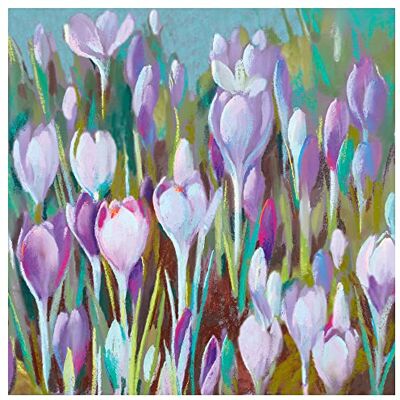 Ambiente Serviette « Prairie de crocus mauve » - Publicité Ambiente Serviette « Prairie de crocus mauve » - Publicité