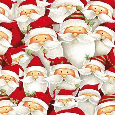 Ambiente Lot de 20 serviettes de table en papier Motif Père Noël amusant 33 x 33 cm - Publicité Ambiente Lot de 20 serviettes de table en papier Motif Père Noël amusant 33 x 33 cm - Publicité