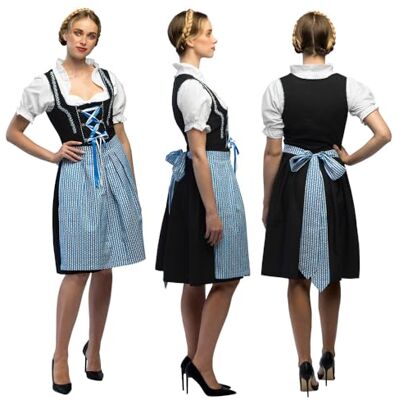 Boland Costume Bavarois, set de costume avec Dirndl, blouse et tablier, costumes de carnaval pour dames pour le carnaval et la fête de la bière - Publicité Boland Costume Bavarois, set de costume avec Dirndl, blouse et tablier, costumes de carnaval pour dames pour le carnaval et la fête de la bière - Publicité