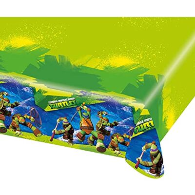 amscan AEC EM850 Nappe en Plastique Tortue Ninja 1.2mx 1.8m - Publicité amscan AEC EM850 Nappe en Plastique Tortue Ninja 1.2mx 1.8m - Publicité