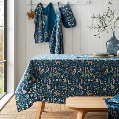 Catherine Lansfield Enchanted Twilight Animals Nappe en Coton Bleu Marine 137 x 229 cm - Publicité Catherine Lansfield Enchanted Twilight Animals Nappe en Coton Bleu Marine 137 x 229 cm - Publicité