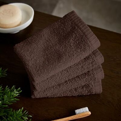 Catherine Lansfield Lot de 4 Serviettes de Toilette en Coton à séchage Rapide Chocolat 30 x 30 cm - Publicité Catherine Lansfield Lot de 4 Serviettes de Toilette en Coton à séchage Rapide Chocolat 30 x 30 cm - Publicité