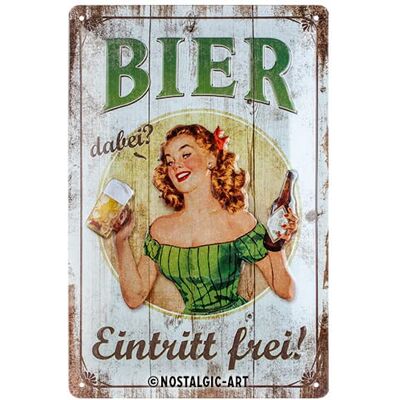 Panneau vintage de bière de Nostalgic-Art - Décoration murale - Publicité Panneau vintage de bière de Nostalgic-Art - Décoration murale - Publicité