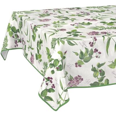 ANRO Nappe en Toile cirée Lavable, Facile d'entretien, imperméable, Effet Lotus, pour Table de Jardin, Lavanda, 200 x 140 cm, avec Ourlet (bordée) - Publicité ANRO Nappe en Toile cirée Lavable, Facile d'entretien, imperméable, Effet Lotus, pour Table de Jardin, Lavanda, 200 x 140 cm, avec Ourlet (bordée) - Publicité