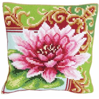 ART 5174 Nénuphar Somptueux 2 Kit de Coussin Gros Trous Coton Multicolore 50 x 45 x 0,1 cm - Publicité ART 5174 Nénuphar Somptueux 2 Kit de Coussin Gros Trous Coton Multicolore 50 x 45 x 0,1 cm - Publicité