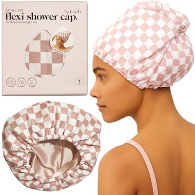 Kitsch - Satin-Lined Plexi Shower Cap - Bonnet de douche - Publicité Kitsch - Satin-Lined Plexi Shower Cap - Bonnet de douche - Publicité