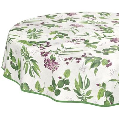 ANRO Nappe en Toile cirée Lavable, Facile d'entretien, imperméable, Effet Lotus, pour Table de Jardin, Lavanda, Ronde, 140 cm, avec Ourlet, bordée - Publicité ANRO Nappe en Toile cirée Lavable, Facile d'entretien, imperméable, Effet Lotus, pour Table de Jardin, Lavanda, Ronde, 140 cm, avec Ourlet, bordée - Publicité