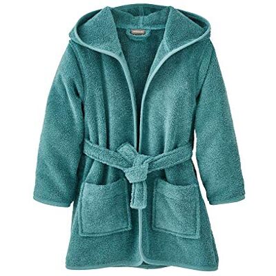 VERTBAUDET Peignoir De Bain Enfant Uni À Capuche Éponge vert foncé 10A - Publicité VERTBAUDET Peignoir De Bain Enfant Uni À Capuche Éponge vert foncé 10A - Publicité