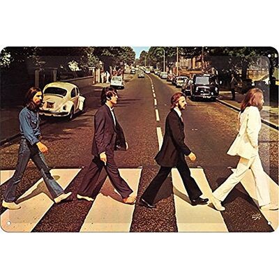 ART Plaque Vintage Fab4 – Abbey Road – Idée de Cadeau pour Les Fans des Beatles, en métal, Design Retro pour la décoration, 20 x 30 cm - Publicité ART Plaque Vintage Fab4 – Abbey Road – Idée de Cadeau pour Les Fans des Beatles, en métal, Design Retro pour la décoration, 20 x 30 cm - Publicité