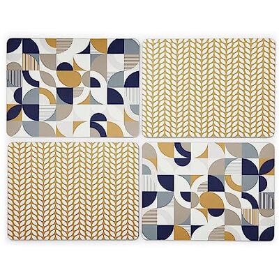 Cooksmart Sous-verres en Liège Multicolores - Set de 4 - Publicité Cooksmart Sous-verres en Liège Multicolores - Set de 4 - Publicité