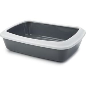 Savic Isis Bac + Bord pour Chat Anthracite 50 x 37 x 14 cm 50 - Publicité Savic Isis Bac + Bord pour Chat Anthracite 50 x 37 x 14 cm 50 - Publicité
