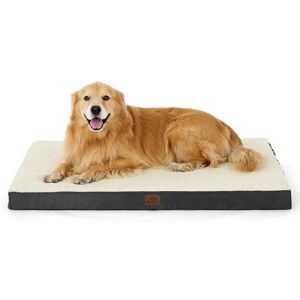 Bedsure Très grand matelas pour chien lavable Oreiller orthopédique et matelas pour panier de chien avec housse amovible en peluche Sherpa, blanc, 112 x 81 x 7,6 cm - Publicité Bedsure Très grand matelas pour chien lavable Oreiller orthopédique et matelas pour panier de chien avec housse amovible en peluche Sherpa, blanc, 112 x 81 x 7,6 cm - Publicité