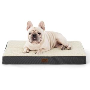 Bedsure Matelas moyen pour chien lavable Oreiller orthopédique et matelas pour panier de chien avec housse amovible en peluche Sherpa, blanc, 76 x 51 x 7,6 cm - Publicité Bedsure Matelas moyen pour chien lavable Oreiller orthopédique et matelas pour panier de chien avec housse amovible en peluche Sherpa, blanc, 76 x 51 x 7,6 cm - Publicité