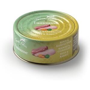 Terra Felis Felis Boeuf et lapin, nourriture humide multi-protéines, 80 g, nourriture pour chat de qualité supérieure, 100% qualité alimentaire, toutes les matières premières, haute acceptation, 90% - Publicité Terra Felis Felis Boeuf et lapin, nourriture humide multi-protéines, 80 g, nourriture pour chat de qualité supérieure, 100% qualité alimentaire, toutes les matières premières, haute acceptation, 90% - Publicité