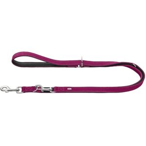 Laisse en Cuir Allemand - Réglable en 3 Positions - Noir & Magenta - Dog Sport Hunter - Publicité Laisse en Cuir Allemand - Réglable en 3 Positions - Noir & Magenta - Dog Sport Hunter - Publicité