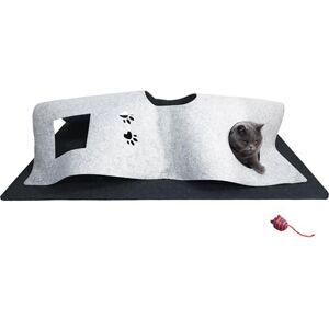 SILUK Tunnel pour chat, tunnel pliable à 2 voies, jouet interactif pour petit lapin, chiot, furet, cochon d'Inde (tapis de jeu) - Publicité SILUK Tunnel pour chat, tunnel pliable à 2 voies, jouet interactif pour petit lapin, chiot, furet, cochon d'Inde (tapis de jeu) - Publicité