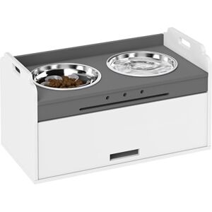 PawHut Gamelle surélevée pour Chien avec Armoire de Rangement, 2 Bols avec Anneaux antidérapants, mangeoire antidérapante avec gamelle Lente pour Grands Chiens, Blanc - Publicité PawHut Gamelle surélevée pour Chien avec Armoire de Rangement, 2 Bols avec Anneaux antidérapants, mangeoire antidérapante avec gamelle Lente pour Grands Chiens, Blanc - Publicité