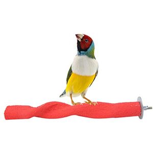 Pssopp Perroquet Perchoir Sable, Rouge Support Perche Mâcher À Gratter pour Cockatiel Conure Africain Gris Budgies Ara Oiseaux, 22,5x3,5x3,5cm - Publicité Pssopp Perroquet Perchoir Sable, Rouge Support Perche Mâcher À Gratter pour Cockatiel Conure Africain Gris Budgies Ara Oiseaux, 22,5x3,5x3,5cm - Publicité