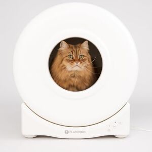 FLAMINGO litière Chat autonettoyante Atlas Blanc – 52x49x56cm – bac électronique Intelligent – Application Mobile – capteurs sécurité – 72L XXL – Facile à Nettoyer - Publicité FLAMINGO litière Chat autonettoyante Atlas Blanc – 52x49x56cm – bac électronique Intelligent – Application Mobile – capteurs sécurité – 72L XXL – Facile à Nettoyer - Publicité