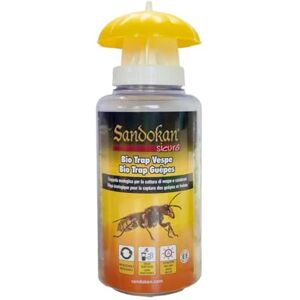 Sandokan Piège à Guêpes et Frelons avec Attractif Inclus, Idéal pour l'Extérieur, Longue Durée - Publicité Sandokan Piège à Guêpes et Frelons avec Attractif Inclus, Idéal pour l'Extérieur, Longue Durée - Publicité