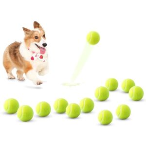 Grezea Lot de 12 Balles de Tennis pour Chiens Faciles à Attraper pour Animaux de Compagnie à Rapporter Compatibles Avec Tous les Lanceurs de 5.1 cm - Publicité Grezea Lot de 12 Balles de Tennis pour Chiens Faciles à Attraper pour Animaux de Compagnie à Rapporter Compatibles Avec Tous les Lanceurs de 5.1 cm - Publicité
