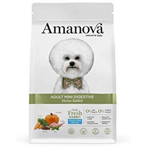 Amanova Super Premium Croquettes pour Chiens de Petite Race à l'estomac Sensible au goût de Lapin 100% Naturel, hypoallergénique et monoprotéique sans céréales sans cruauté (2 Kg) - Publicité Amanova Super Premium Croquettes pour Chiens de Petite Race à l'estomac Sensible au goût de Lapin 100% Naturel, hypoallergénique et monoprotéique sans céréales sans cruauté (2 Kg) - Publicité