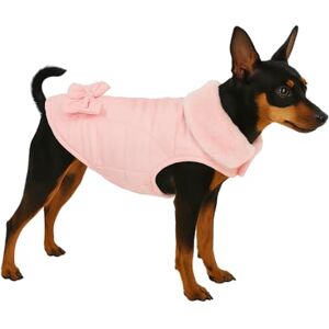 FLAMINGO Manteau Chien – Guzzi Rose – A:20cm – Polyester – Lavable à 30°C – Doublure Polaire Douce – Résistant à l’Eau – avec nœud décoratif – - Publicité FLAMINGO Manteau Chien – Guzzi Rose – A:20cm – Polyester – Lavable à 30°C – Doublure Polaire Douce – Résistant à l’Eau – avec nœud décoratif – - Publicité