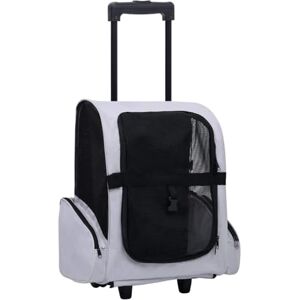 vidaXL Chariot Polyvalent Pliable pour Animaux de Compagnie Gris Transporteur - Publicité vidaXL Chariot Polyvalent Pliable pour Animaux de Compagnie Gris Transporteur - Publicité