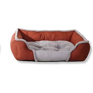 EDDHA Maison pour chien Lit pour chien d'intérieur lavable Tapis chaud pour animal domestique portable Lit doux pour chien Lit lavable pour animal domestique pour chat chiot en coton Niche grotte (couleur : marron, taille : XL) - Publicité